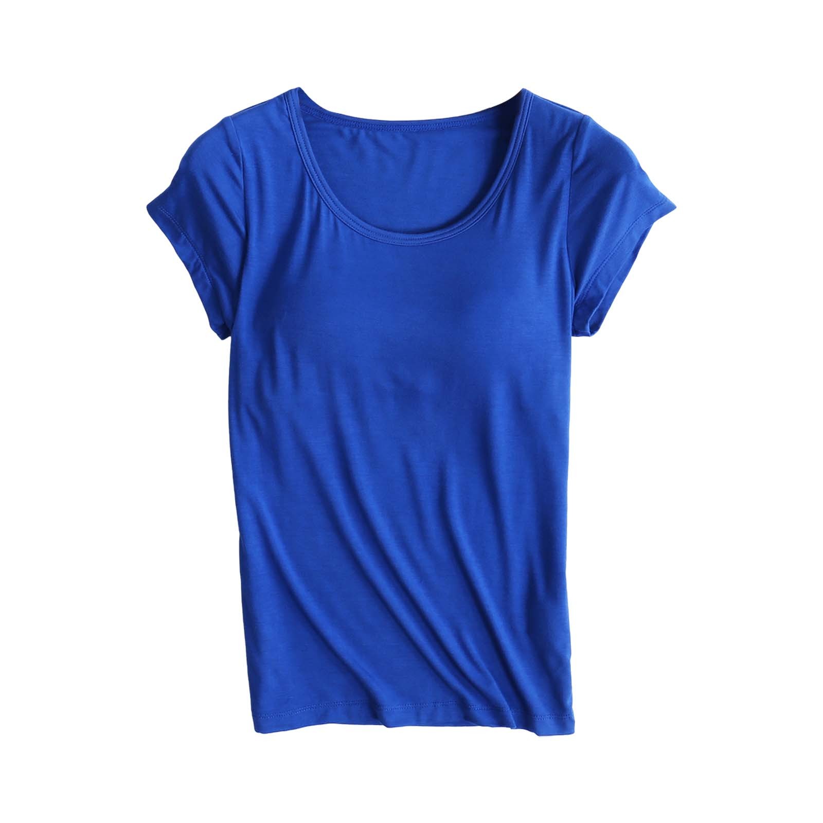 Women's Convertible Camisole With Detachable Cups For Yoga \u0026 Lounge Wear Blue
